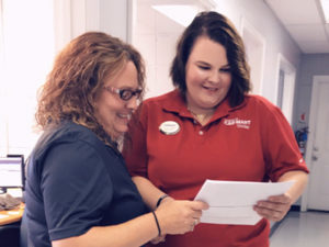 Tracey Bruce and one of her Associates