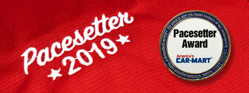 Car-Mart Pacesetter Award, shirt and coin
