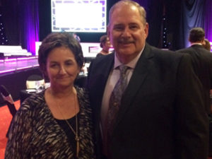 Ted Taylor with his wife.