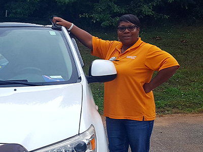 Falonda Harris, GM at Car-Mart of Florence, Ala.
