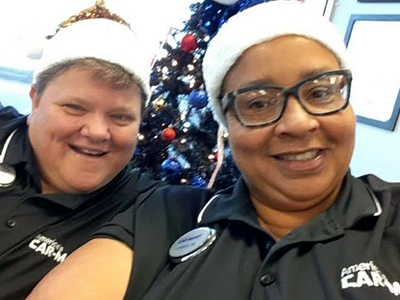 Pat with Carolyn Ware who was one of Pat's Future Managers and is now an Assistant Manager in Macon, GA